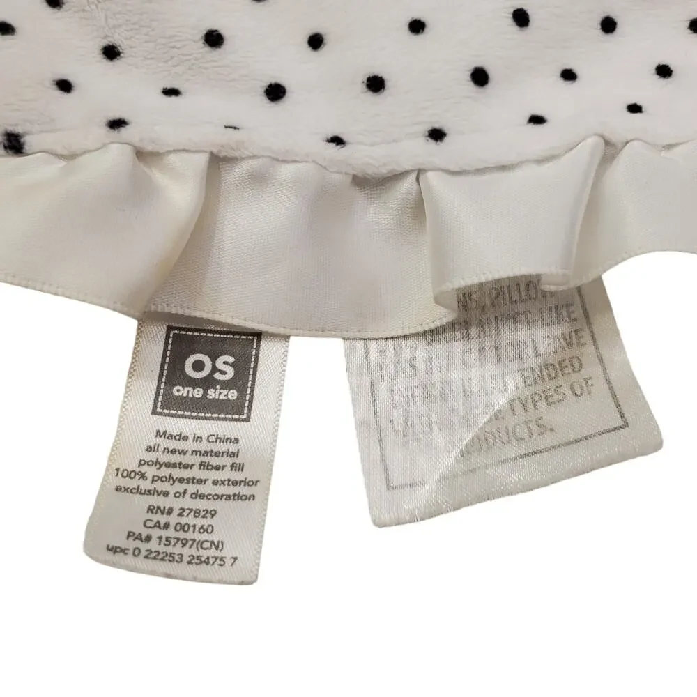 Carters Baby Blanket Lovey Little Girl Dark Hair White Baby Blanket Lovie